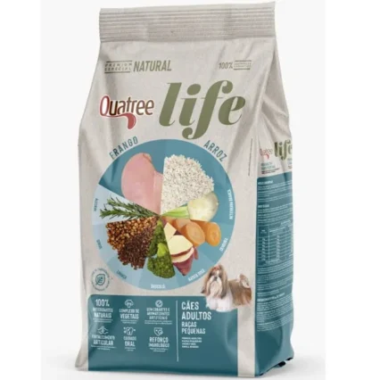 RAÇÃO QUATREE LIFE ADULTOS RAÇAS PEQUENAS FRANGO 1 KG
