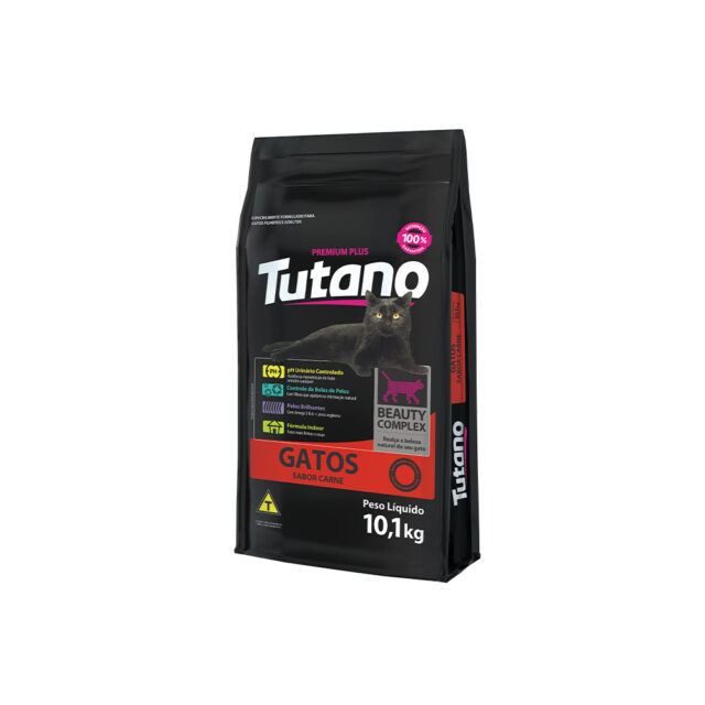 RAÇÃO TUTANO GATOS CARNE 10,1 KG