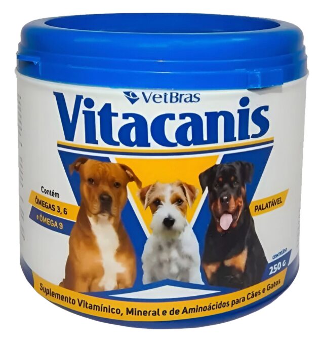 VITACANIS SUPLEM P/CAES/GATOS 250G VETBRAS PET