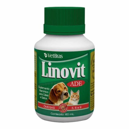 LINOVIT SUPLEM ADE CAO/GATO 060ML VETBRAS PET(E)