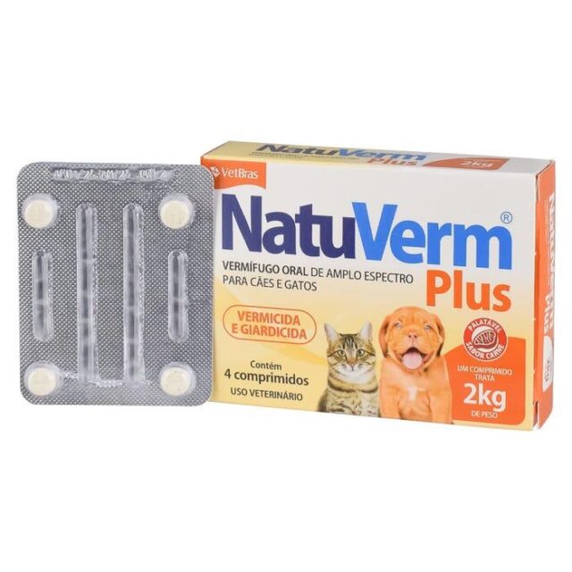 NATU VERMIFUGO PLUS C/4 COMPR 02KG VETBRAS PET(E) - Imagem 2