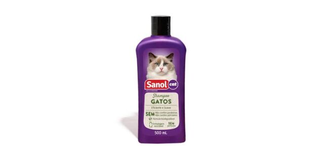 SANOL SHAMPOO VET GATOS 500ML - Imagem 2