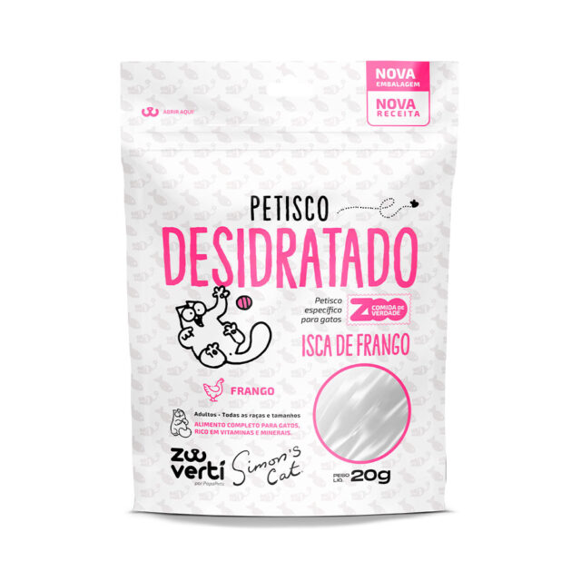 SIMON´S CAT PETISCO DESIDRATADO ISCA DE FRANGO - 20g