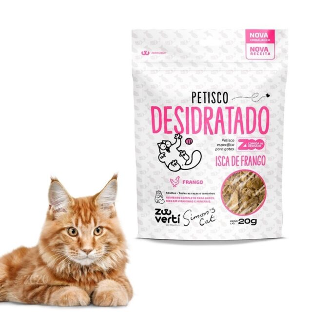 SIMON´S CAT PETISCO DESIDRATADO ISCA DE FRANGO - 20g - Imagem 3