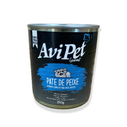 ALIMENTO COMPLETO AVIPET PARA GATOS ADULTOS SABOR PEIXE - 250g