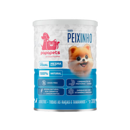 PAPAPETS ALIMENTO COMPLETO PARA CÃES SABOR PEIXINHO - 300g