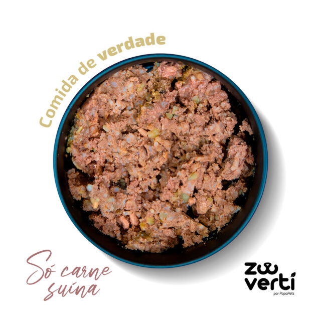 ZOOVERTI ALIMENTO COMPLETO PARA CÃES SABOR SÓ CARNE SUÍNA - 300g - Imagem 3