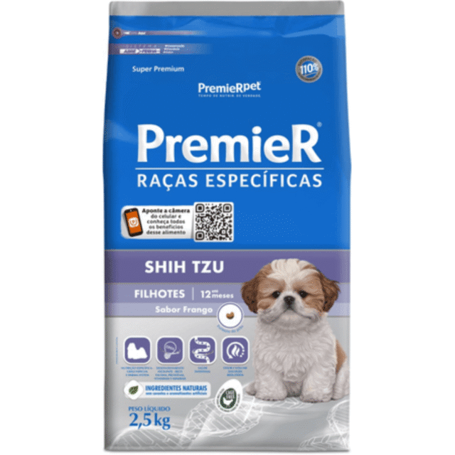 RAÇÃO PREMIER SHIH TZU FILHOTES 2,5 KG