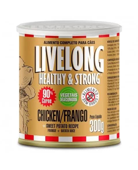 LIVELONG CÃO SABOR CHICKEN (FRANGO) - 300g