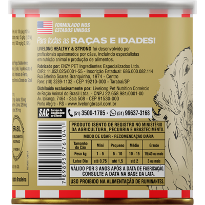 LIVELONG CÃO SABOR CHICKEN (FRANGO) - 300g - Imagem 2