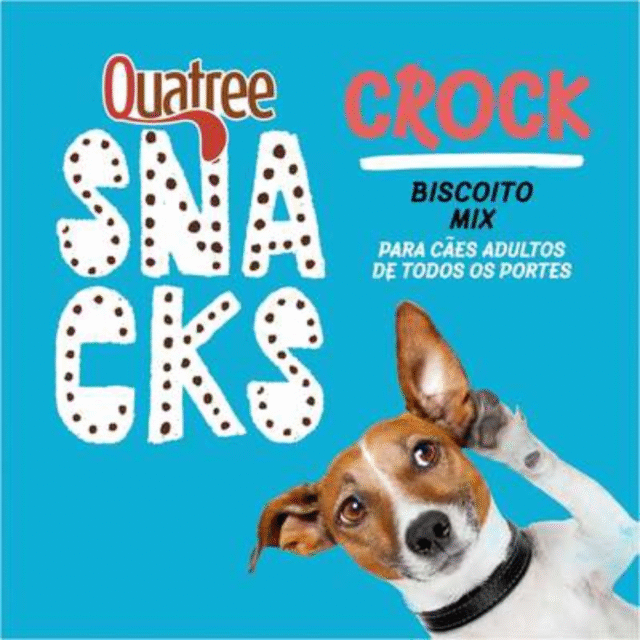 PETISCO QUATREE SNACKS CROCK BISCOITO MIX - 400g - Imagem 3