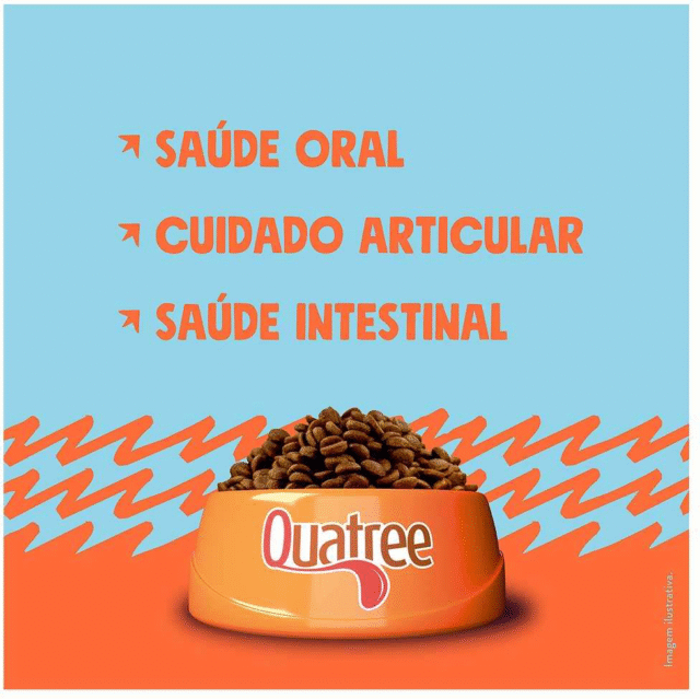 RAÇÃO QUATREE SELECT ADULTOS RAÇAS PEQUENAS SABOR FRANGO E ARROZ 10.1KG - Imagem 4