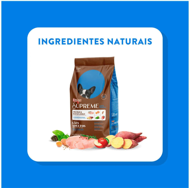 RAÇÃO QUATREE SUPREME ADULTOS RAÇAS PEQUENAS FRANGO E BATATA DOCE 3 KG - Imagem 4