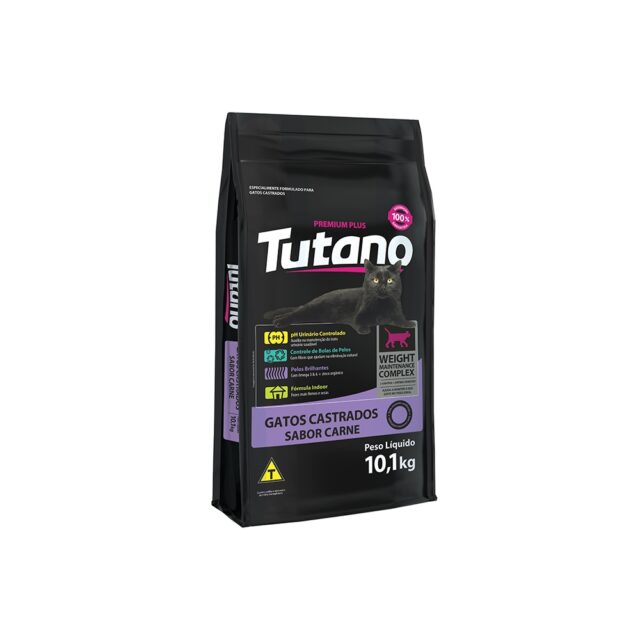 RAÇÃO TUTANO GATOS CASTRADOS CARNE 10,1 KG - Imagem 2