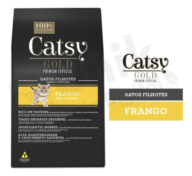 RAÇÃO CATSY GOLD PREMIUM ESPECIAL FILHOTE FRANGO 10 KG - Imagem 2