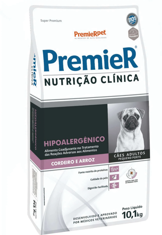 RAÇÃO SECA PREMIER NUTRIÇÃO CLINÍCA CÃES HIPOALERGENICOS PEQUENO PORTE CORDEIRO 2,0 KG - Imagem 3