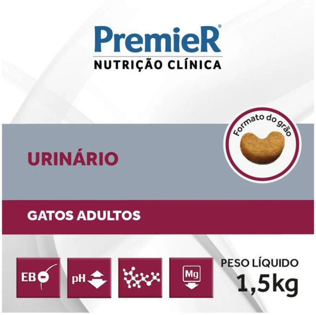 PREMIER NUTRIÇÃO CLÍNICA GATOS TRATO URINÁRIO 1,5KG - Imagem 4