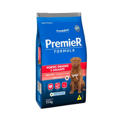 PREMIER CÃES RAÇAS GRANDES ADULTOS CARNE 15 KG