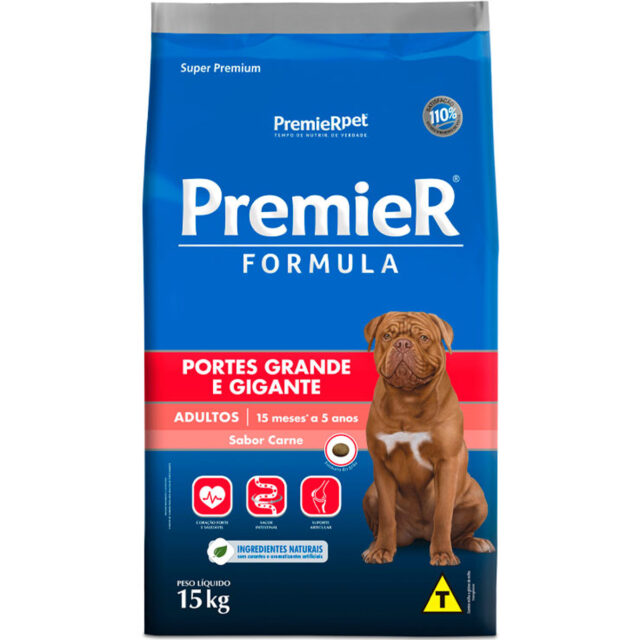 PREMIER CÃES RAÇAS GRANDES ADULTOS CARNE 15 KG - Imagem 2