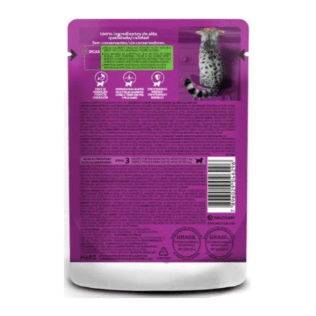 RAÇÃO ÚMIDA WHISKAS SACHÊ SALMÃO AO MOLHO PARA GATOS ADULTOS 85g - Imagem 2